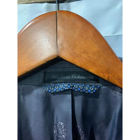 Lauren Ralph Lauren Wool Blend Button Front Men's 46S Grey Blazer - Picture 6 of 11